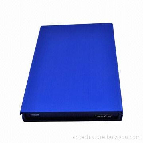 6Gbps Blue Hard Drive Enclosure, Supports USB 3.0 and SATA III